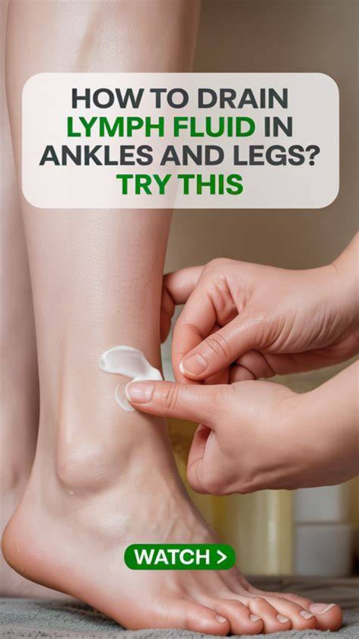 How do you drain fluid from your legs?