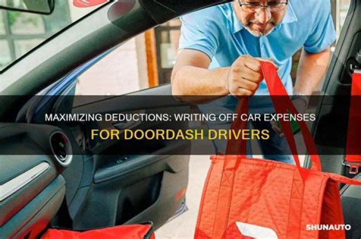What can DoorDash drivers write off?