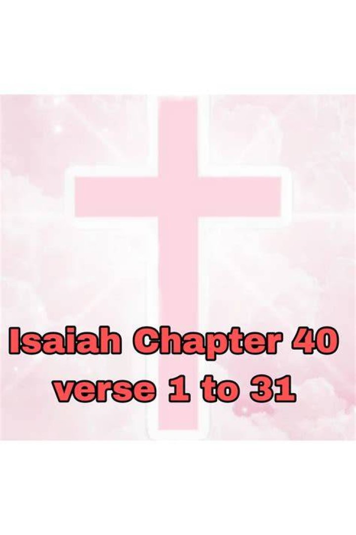 What does Isaiah chapter 40 verse 2 mean?